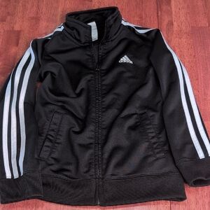 Adidas Kids Black and White Track Jacket